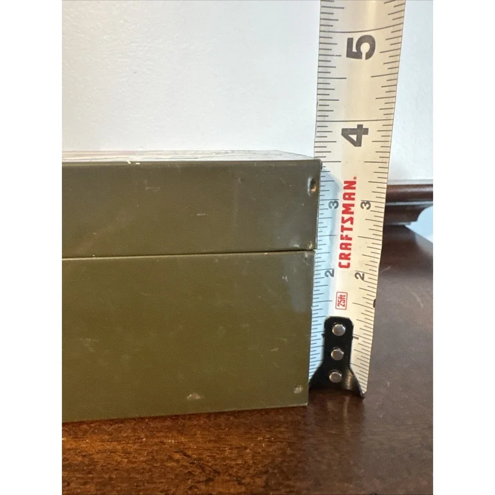 VTG 1858-19?? Chicago YMCA SCHOOLS Chicago, Illinois Metal Storage File Box